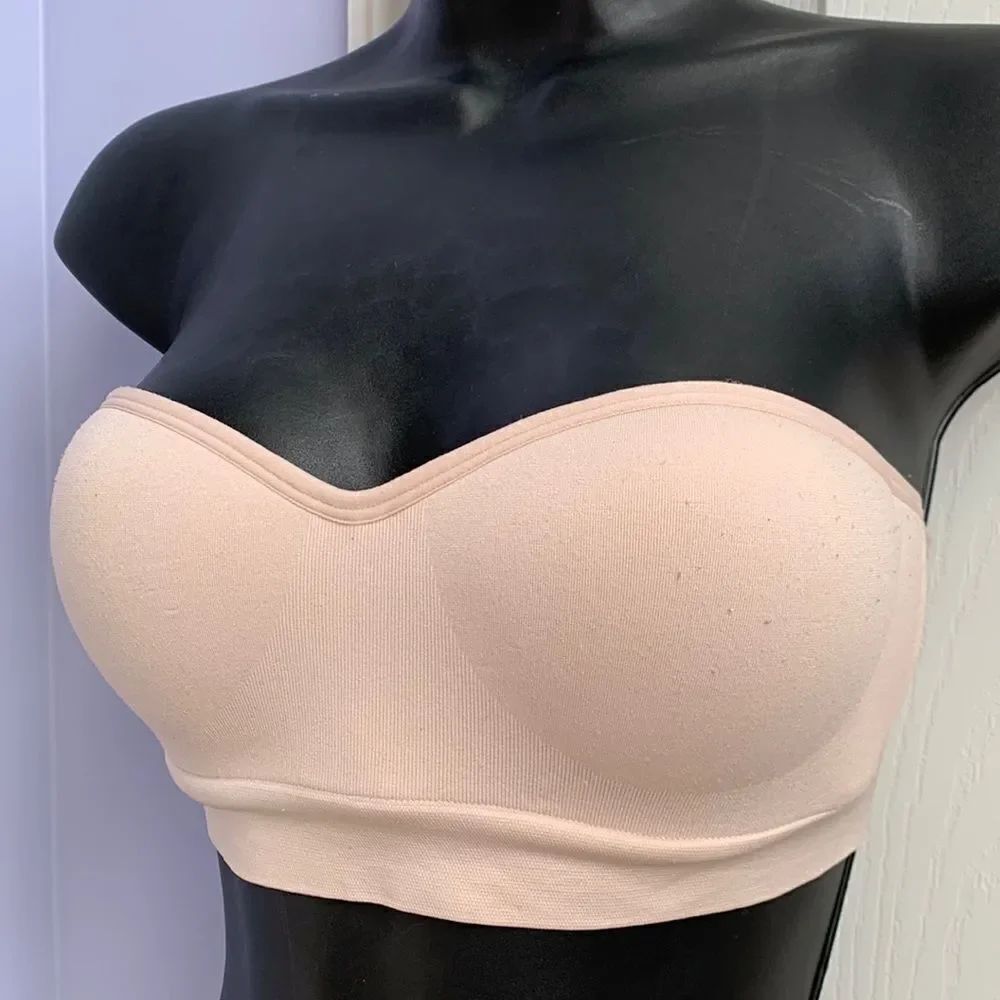 Auden Strapless Push Up Wireless Seamless Bandeau Bra